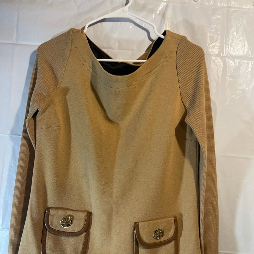 Tory Burch Tan Crew Neck Sweater